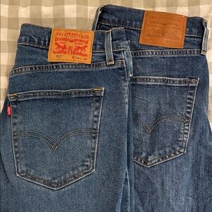 2x Levi's Men's Straight Fit Blue Jeans